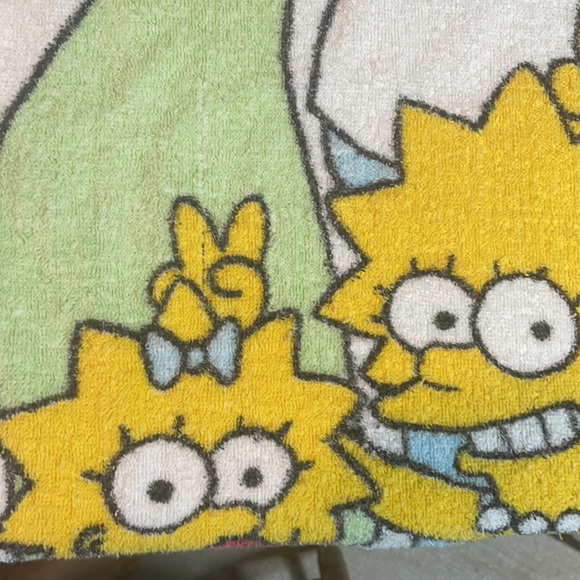 Rare - "The Simpsons" Beach Towel  (Vintage 1990's) - Picture 14 of 15